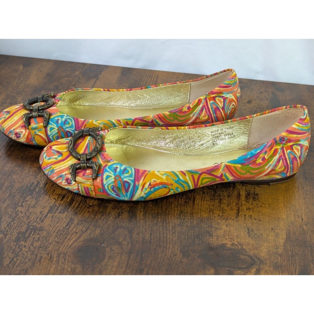 Matisse Multicolored Abstract Print Ballet Flats Size 9.5 M